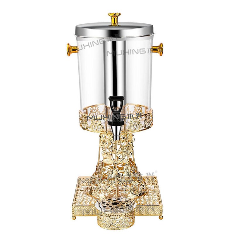 Juice Dispenser Manufacturer - Arabic Luxury Golden PC Barrel Beverage Drinks for Hotel Wedding Commercial
