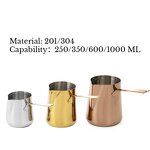 Milk Frothing Pitcher Manufacturer - Wholesale Stainless Steel 304 Barista Tools Coffee With Long Handle