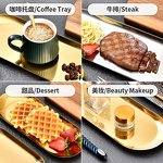 Ice Cream Plate Set Manufacturer - Luxury Korean Style Modern Stainless Steel Desert Cake Mirror Surface Serving for Hotel Restaurant Buffet