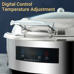 Electric Chafing Dish Manufacturer - Luxury Round Buffet Serving Set Electrical for Parties Catering