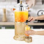 Juice Dispenser Manufacturer - Golden Luxury Cold Drink Beverage Stainless Steel Coffee for Catering Buffet