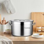 Stock Pot Manufacturer - Large Stainless Steel Cooking Polished Heavy Duty Factory Kitchenwares Commercial Wholesale Cookware