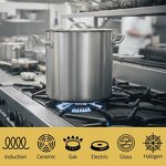 Soup Stockpot Manufacturer - Stainless Steel Cooking 3 Ply Clad Induction with Lid Home Stock Kitchen Cooker Set