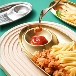 Dinnerware Plate Manufacturer - Multifunctional Restaurant 304 Stainless Steel Divided Gold Dishes Snack Plate