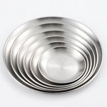 Dinnerware Plate Set Manufacturer - Unbreakable Round for Food Dish Serving Chip and Crack Resistant Metal Gold Plates for Home Restaurant