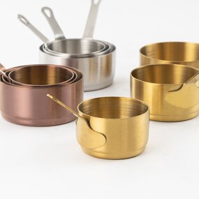 Measuring Spoon Manufacturer - Antique Stylish Sauce Dipping Cup Set Stainless Steel with Handle Kitchen Gadgets for Cooking Baking