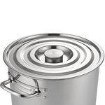 Soup Stock Pots Manufacturer - 100L Extra Large High Capacity Commercial Stainless Steel Heavy Duty Restaurant Catering Gas Stove