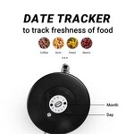 Coffee Bean Storage Canister Manufacturer - Airtight Data Tracker Set Multifunction Sustainable Kitchen Containers for Ingredient Spices Powder