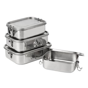 Bento Manufacturer - Beautiful 304 Stainless Steel Insulated Thermal Stackable Airtight Keep Food Hot Container Tiffin Box for Adults Office