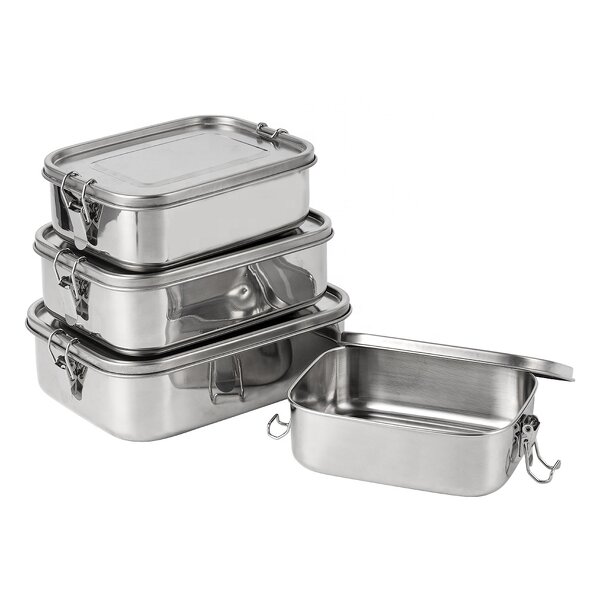 Bento Manufacturer - Beautiful 304 Stainless Steel Insulated Thermal Stackable Airtight Keep Food Hot Container Tiffin Box for Adults Office
