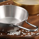 Rice Wine Bowl Manufacturer - Eco-Friendly Korean Style 304 Stainless Steel Cooking Sauce Bowl With Handle