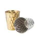 Ice Bucket Set Manufacturer - Gold Silver Octagon Design Ice Cube Artificial Stainless Steel Metal Beverages Tubs