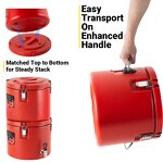 Insulated Bucket Manufacturer - Stainless Steel Large Capacity Food Warmer & Beverage Beer Cooler with Tap Spigot