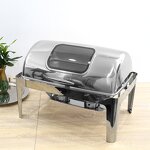 Chafing Dishes Manufacturer - 9 Liter Silver Food Warmer High Quality Chef Buffet Set for Hotel Catering