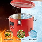 Insulated Bucket Manufacturer - Stainless Steel Large Capacity Food Warmer & Beverage Beer Cooler with Tap Spigot