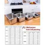 Food Pan Sets Manufacturer - Restaurant Hotel with Lid for Food Storage Steam Warmer Stainless Steel Prep Long 1/1 Perforated GN Pan