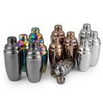 Cocktail Mixer Manufacturer - Colourful Rose Gold Bar Tools Customized Design 600/800ml Weighted Boston Cocktail Shakers