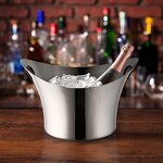 Beverages Tubs Manufacturer - Large Gold Silver with Handle Big Luxury Stainless Steel Ice Bucket Wine champagne Multi Bottle