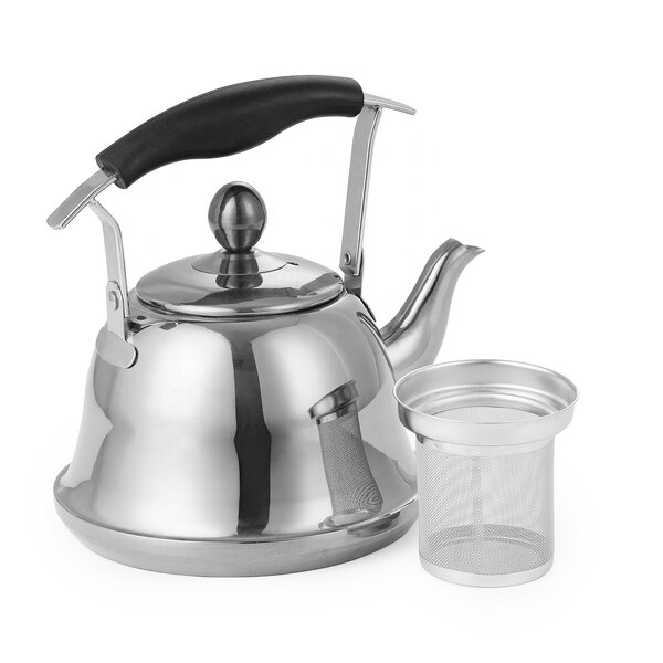 Teapots Manufacturer - Belly Shape 304 Stainless Steel Wholesale with Handle Heat Resistant Teapot Infuser