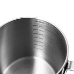 Pasta Pot Manufacturer - Original Factory 0.45-1.2 L Round Three-Layer Steel Design Family French Fries Food Deep Fryer with Basket