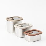 Food Storage Containers Manufacturer - Mini Stainless Steel with Airtight Glass with Transparent Lids Carry Out Silicone Reusable