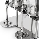 Beverage Dispenser Manufacturer - Stainless Steel Stand Plastic 1 or 2 Tank for Home Bar Restaurant Party for Cold Water Juice Beer