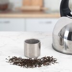 Tea Cup Manufacturer - Nature Color Pure Titanium 95ml Non-Toxic Double Walled Small Outdoor Camping Lightweight Drinkware