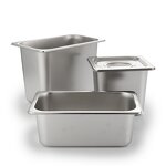 GN Pan Set Manufacturer - 2/1 1/1 1/2 1/3 1/4 1/6 1/9 2/3 Stainless Steel Hotel with Cover for Steam Table Full Size