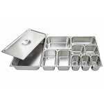 GN Pan Set Manufacturer - 2/1 1/1 1/2 1/3 1/4 1/6 1/9 2/3 Stainless Steel Hotel with Cover for Steam Table Full Size