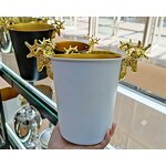 Ice Bucket Manufacturer - Luxury Gold Deer Head Black Stainless Steel Metal Beverages Tub with Handle Beer Wine Chillers