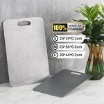 Cutting Board Manufacturer - 3 Pieces 100% Pure Titanium Double Sided Antibacterial Mini Chopping Blocks Set for Kitchen Gadgets