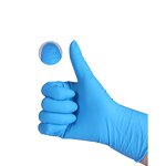 Disposable Nitrile Safety Gloves Manufacturer - 100% 9 Inches Blue Latex-Free for Various Purposes