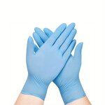 Disposable Nitrile Safety Gloves Manufacturer - 100% 9 Inches Blue Latex-Free for Various Purposes