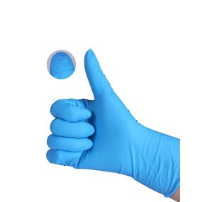 Disposable Nitrile Safety Gloves Manufacturer - High Sale 100% Blue Latex-Free for Touch