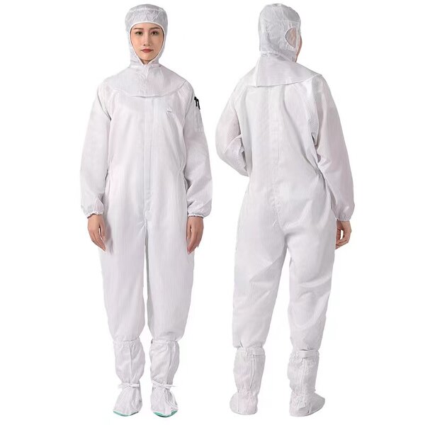 Cleanroom Jumpsuit Manufacturer - High Quality Washable Dust Free Anti Static with Hood ESD Garment