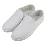 PVC Canvas ESD Magic Shoe Manufacturer - Cleanroom Dark Blue Antistatic