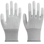 Conductive Copper Fiber Glove Manufacturer - FR0306 PU Fingertip Coating Gloves