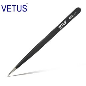 Precision Tweezers Manufacturer - Cheap Low Price Stainless Steel Tweezer Vetus Esd-12 Anti-static Eyebrow Scissors