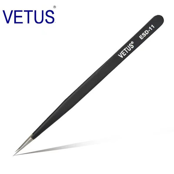 Precision Tweezers Manufacturer - Cheap Low Price Stainless Steel Tweezer Vetus Esd-12 Anti-static Eyebrow Scissors