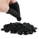 Textured Surface Dissipative Finger Cots Manufacturer - Black Esd Latex Finger Stall for Electronics Manufacturing