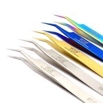 Vetus Tweezer Manufacturer - 71 Made in Korea Dark Brown Eyebrow Extension Safety Product