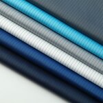 Antistatic Fabric Manufacturer - 99% Polyester +1% carbon fiber 5mm stripe for workwear esd