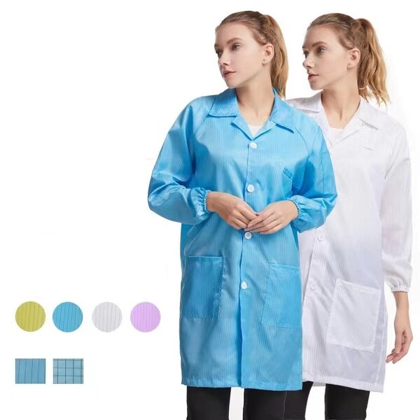 Cleanroom ESD Suit Manufacturer - Jacket and Pants Antistatic Work Uniform Garment