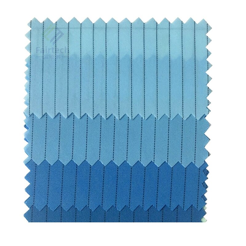 Antistatic ESD Fabric Manufacturer - Factory Supply 150meters 5mm Stripe Industrial Cleanroom