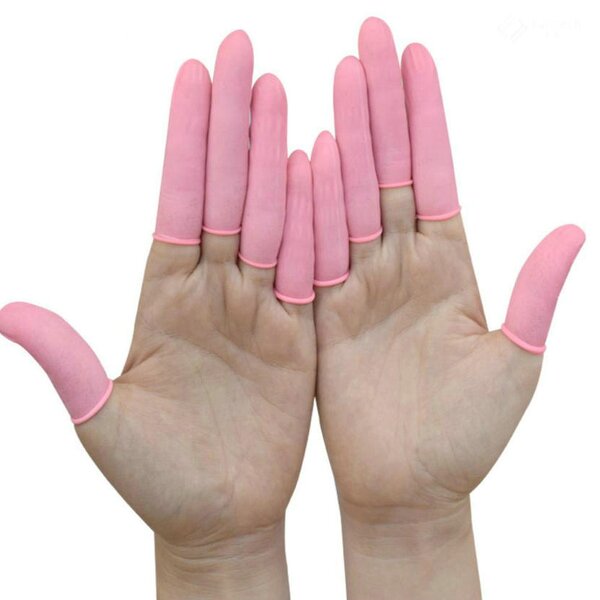 ESD Finger Cots Manufacturer - Wholesale Pink Medium for Optical Components