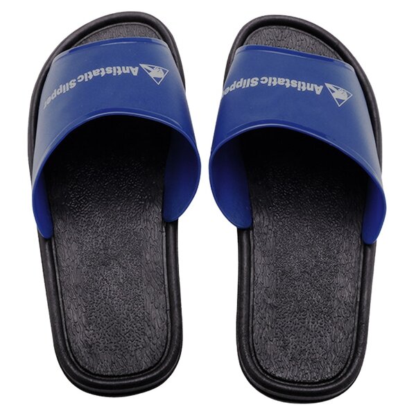 Anti-static Slippers Manufacturer - Blue PVC Sole for Food Manufacturing Unisex Cleanroom Esd Shoes