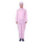 Anti-Static Jumpsuit Manufacturer - White ESD Cotton CR Cleanroom Garment All-Antistatic for Safety