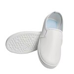 PVC Canvas ESD Magic Shoe Manufacturer - Cleanroom Dark Blue Antistatic