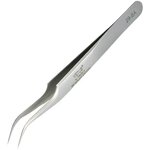 Precision Tweezers Manufacturer - At a Loss Stainless Steel Curved Double Date Gold - 45 Slim Foot Eyelash Extension Mascara