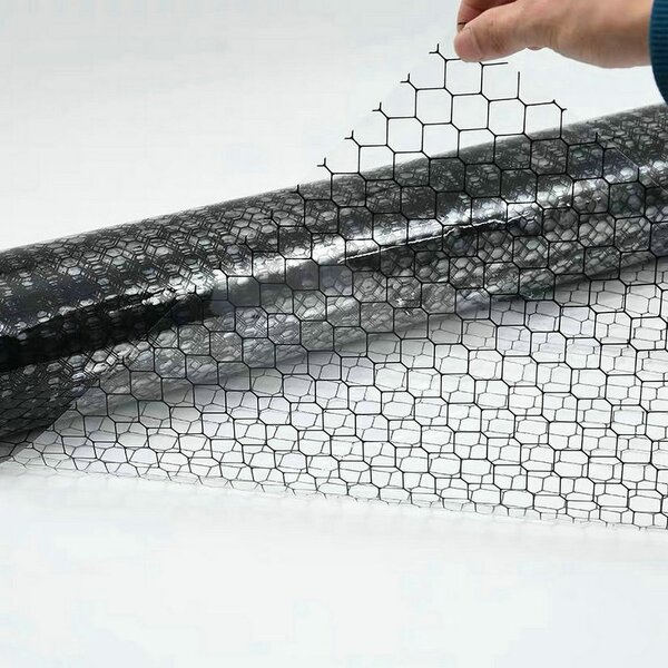 Anti Static ESD PVC Grid Curtain Manufacturer - 0.3mm Transparent Black for Factory Use